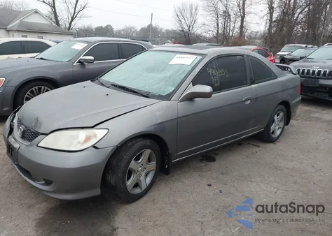 2005 Honda Civic Ex z USA, uszkodzony, nr VIN 1HGEM22905L035467